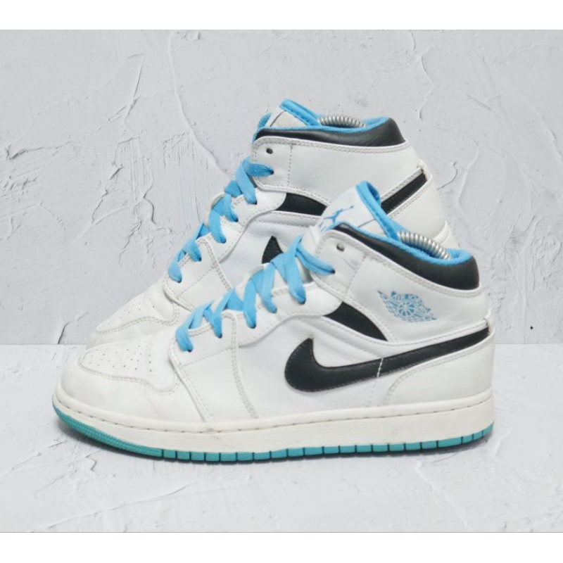 N1ke Air Jordan 1 Mid Laser Blue ukuran 38,5/ sepatu second branded