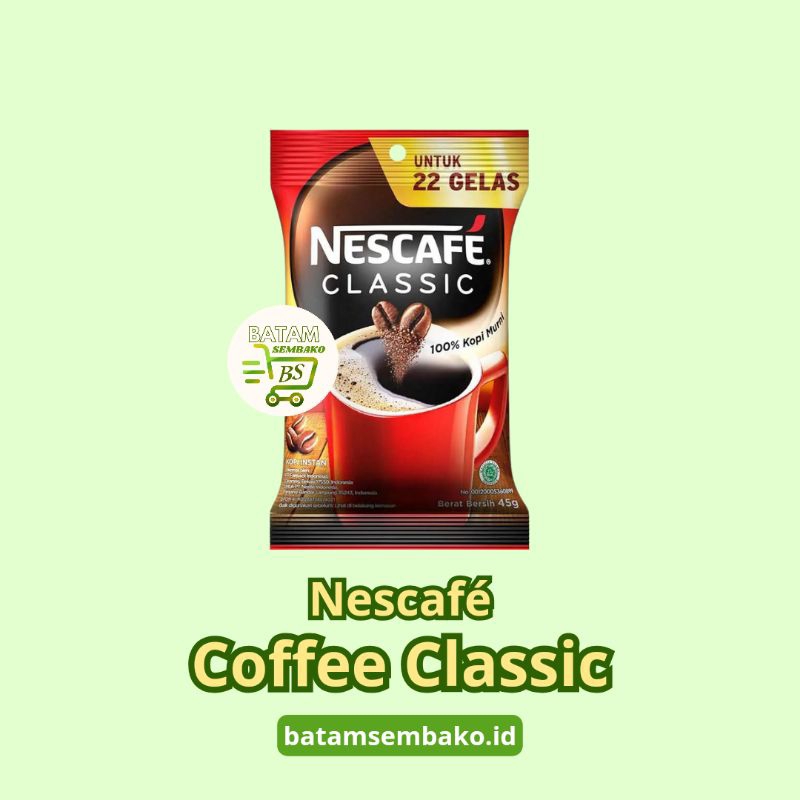 

Nescafé Coffee Classic Kemasan Ekonomis 45g