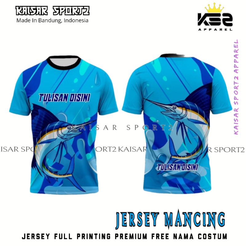 Jersey Mancing Costum Terbaru Full Printing Premium gratis pasang nama