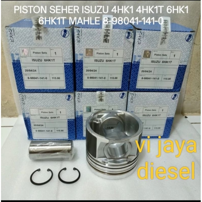 PISTON SEHER ISUZU 4HK1 4HK1T 6HK1 6HK1T MAHLE 8-98041-141-0