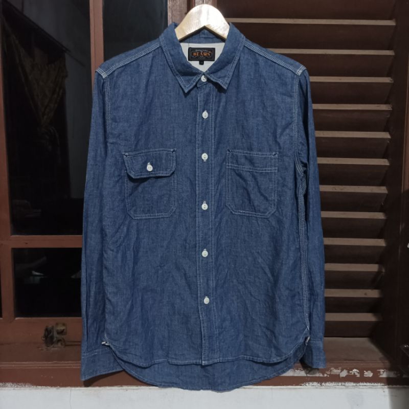 Kemeja denim selvedge BEAMS