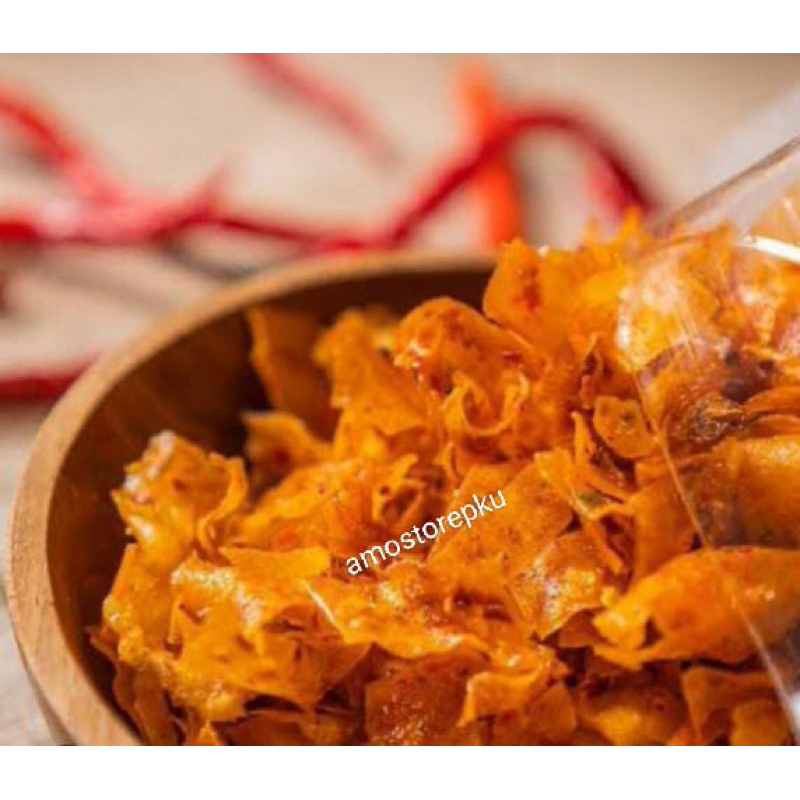 

keripik singkong/keripik cabe ubi renyah asli minang Free bubble wrap