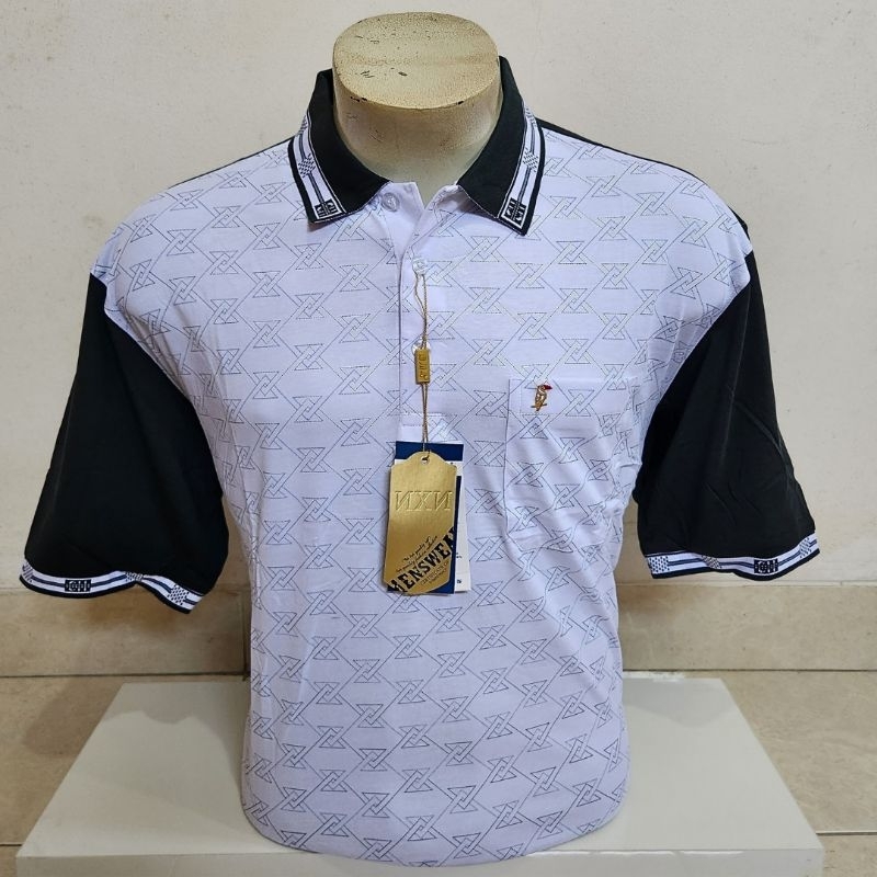 kaos Polo bapak bapak || kaos kombinasi