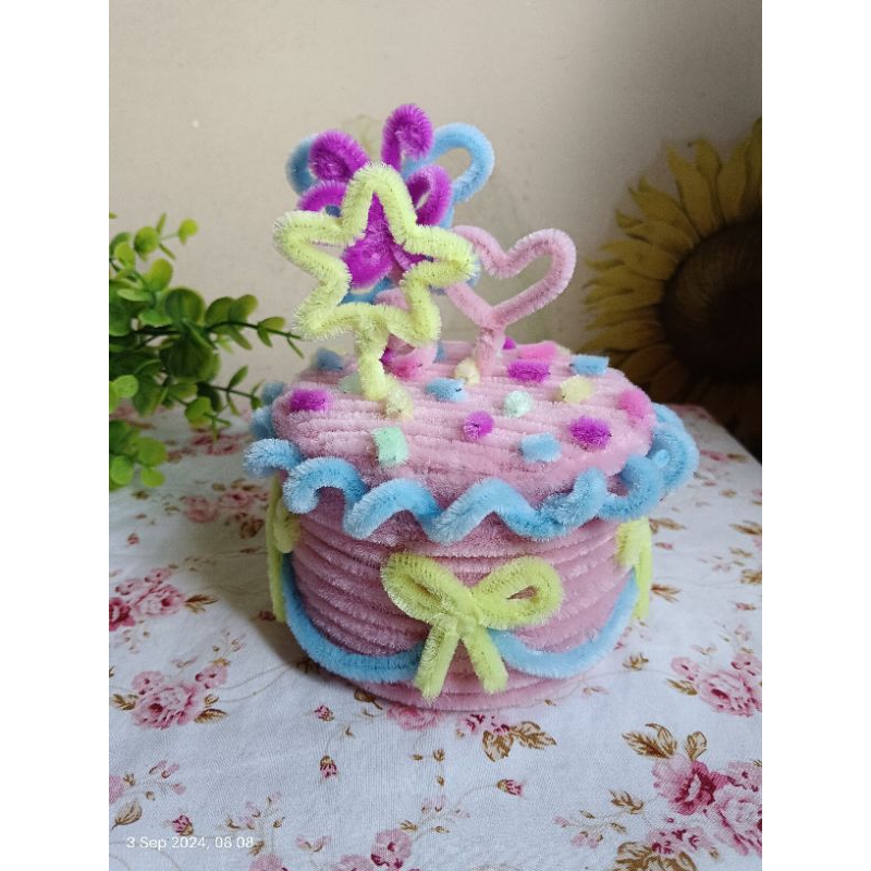 fake cake (Jar in Cake) mercy kawat bulu