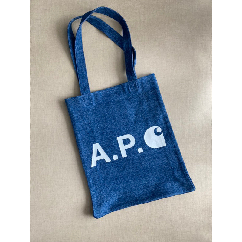 APC x Carhartt Denim Tote Bag