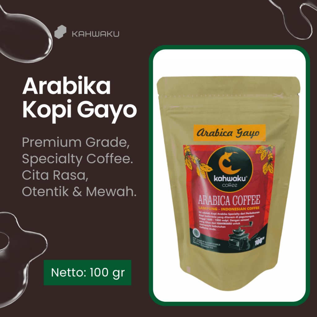 

Kopi Gayo Arabika Bubuk Biji Sangrai 100g – Premium Grade Specialty Coffee Cita Rasa Otentik & Mewah