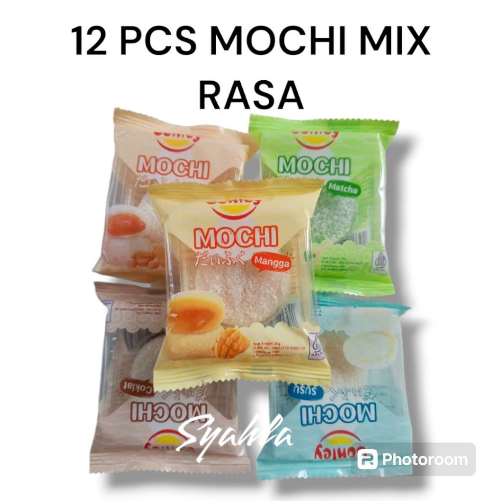 

Mochi Taburan Kelapa / Kue Mochi Varian Rasa KUE Mochi CONLEY ISI 12 SACHET MIX RASA