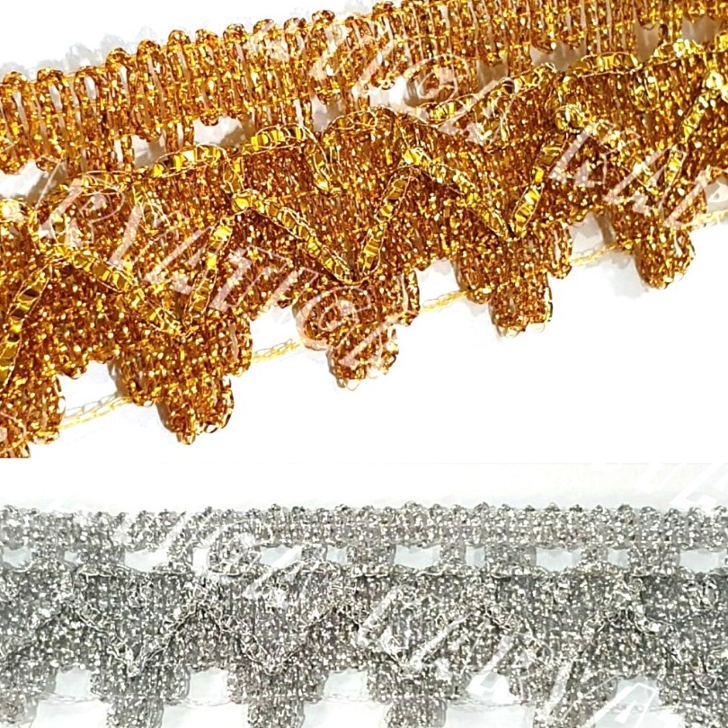 

Renda Mahkota Emas Dil Mix Lebar 39 cm