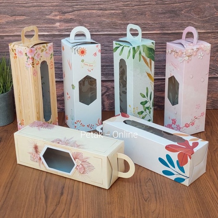 

25 Pcs Box Tenteng 65 x 2 cm Full Color Kemasan Botol dll