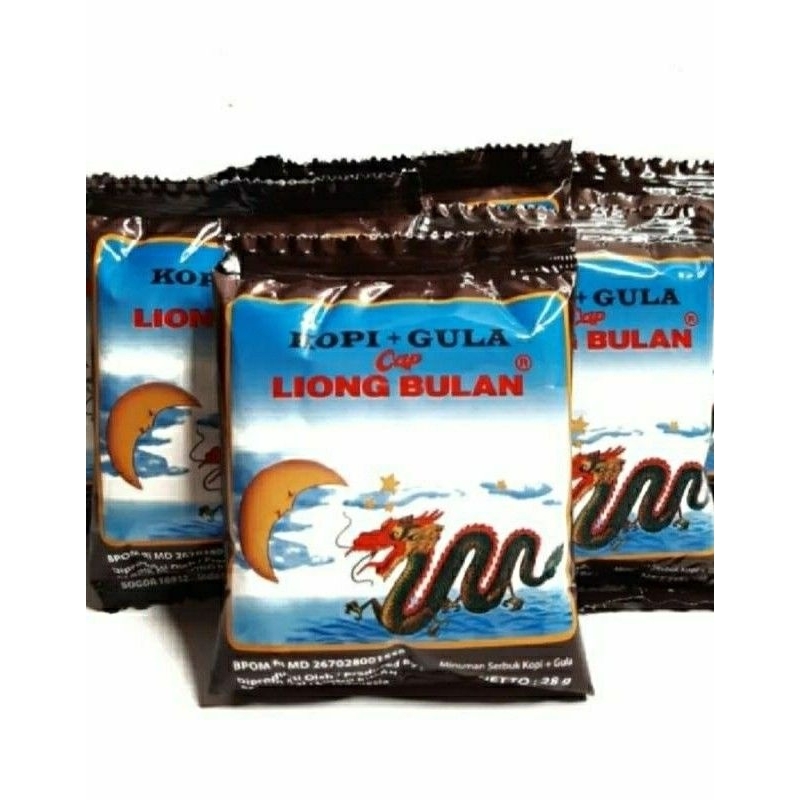 

Kopi Liong Bulan Kopi + Gula Khas Bogor berat 28 gram