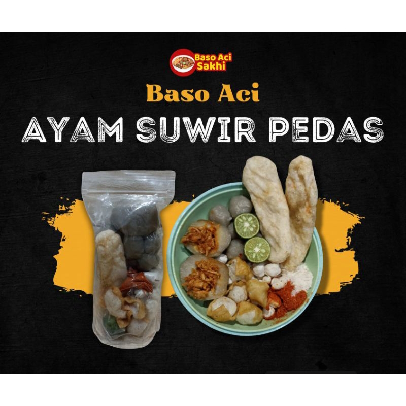 

Baso Aci Ayam Suwir Pedas/Baci/Boci Ayam Pedas