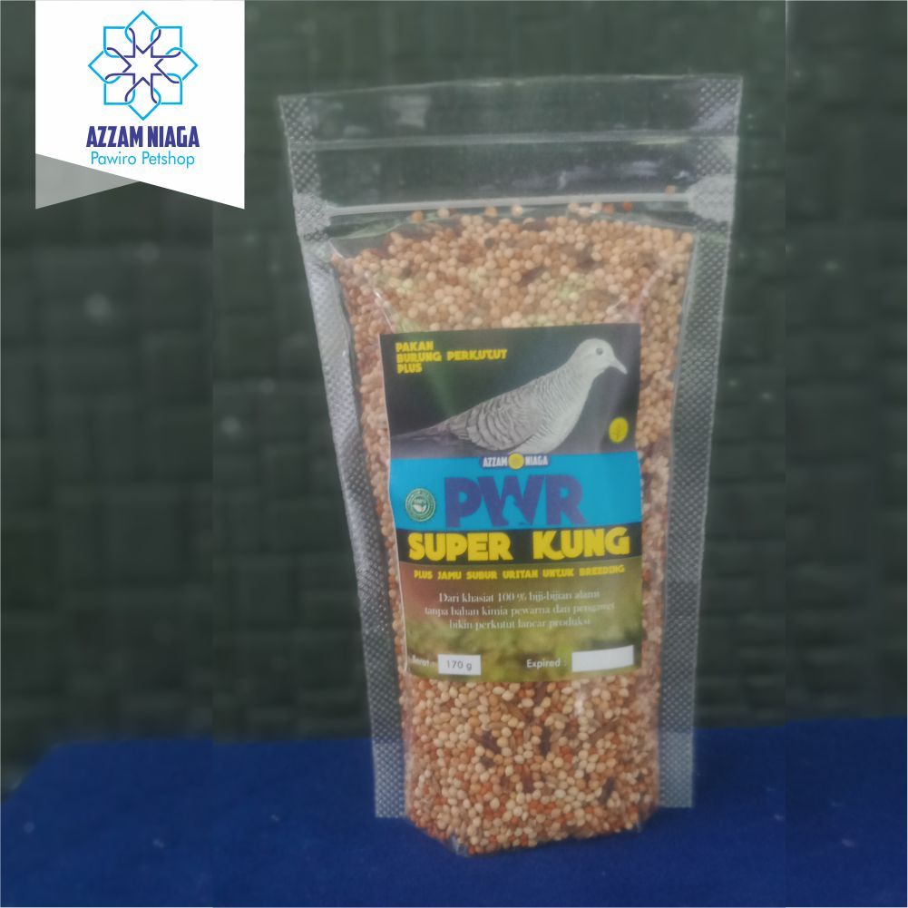 pakan perkutut, PWR Super Kung 170 gr Plus Jamu subur Uritan Untuk Breeding/lancar produksi