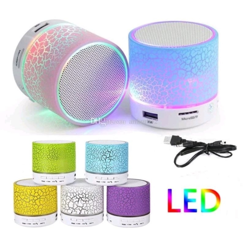 [COD] MP3 SPEAKER PORTABLE BLUETOOTH LED S10 MODEL RETAK LAMPU LED / MP3 MINI MUSIC PLAYER/ HEADSET 