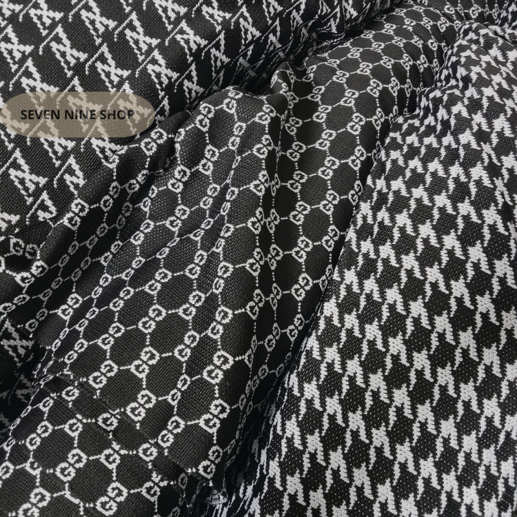 KAIN RIB MOTIF POLYESTER/Bur rajut panjang 50cm lebar -+84cm/kain rib jaket/kain rib bur