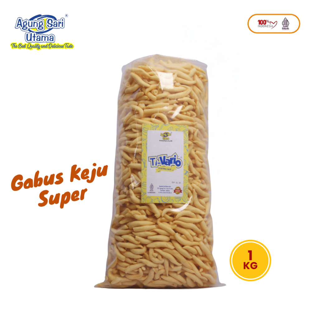 

TI-VARIO GABUS KEJU PREMIUM 1KG - Gurih - Renyah - Cemilan - Viral - Enak