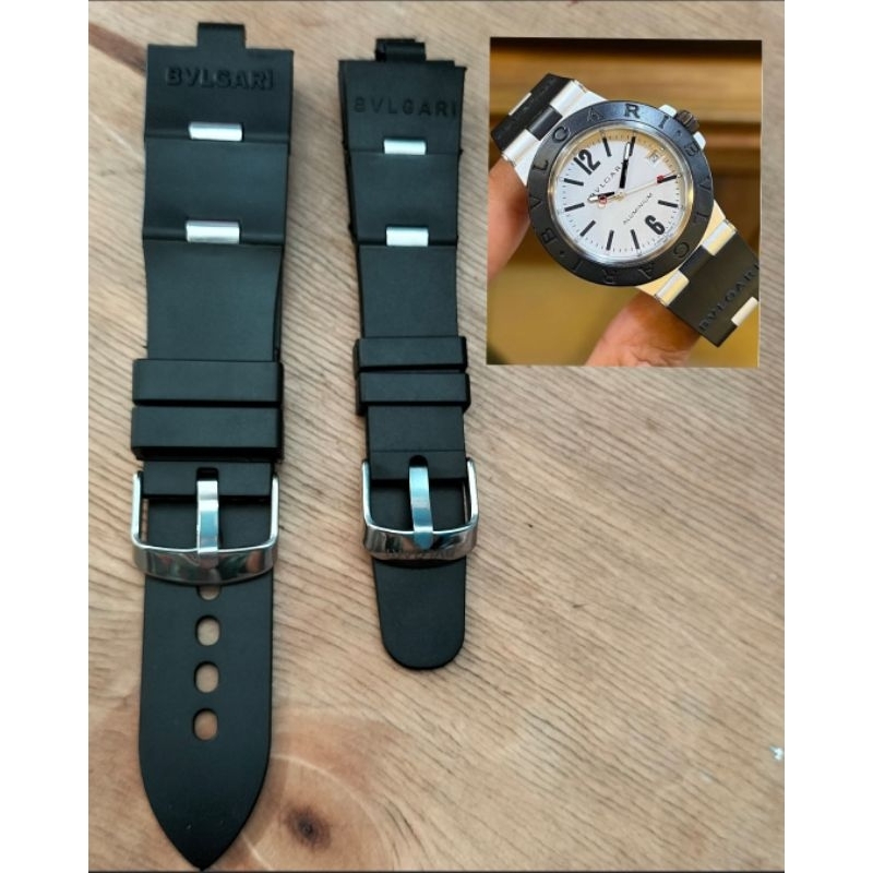 Strap Tali Rubber Jam Bvlgari Diagono Tali Bulgari