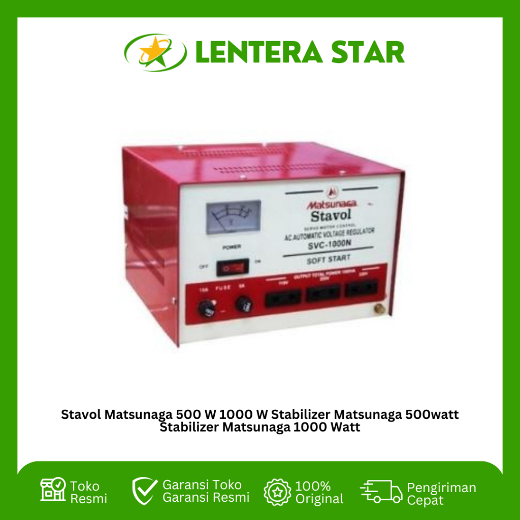 Stavol Matsunaga 500 W 1000 W Stabilizer Matsunaga Stabilizer Matsunaga 500 / 1000 / 1500 Watt