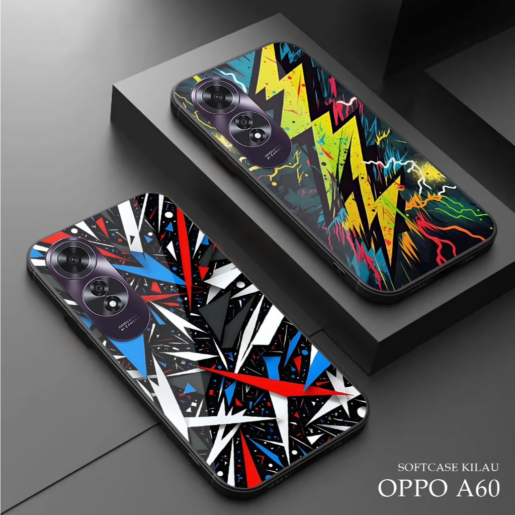 A609 Softcase Kaca OPPO A60 Terbaru 2024 - A17 A18 A38 4G A98 5G A58 4G A58 5G A78 4G A78 5G A96 A16