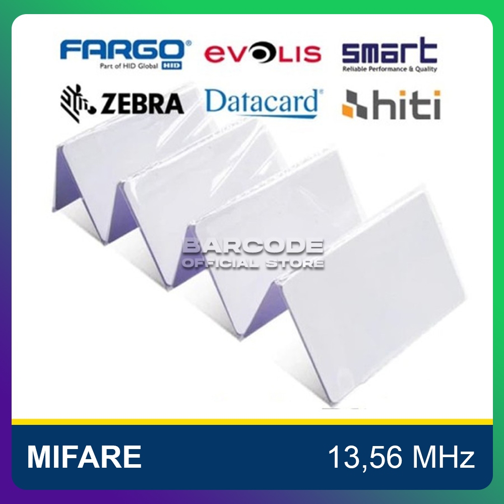 

RFID MIFARE 13,56 MHZ - KARTU BLANK ID CARD PRINTER PVC FARGO HITI