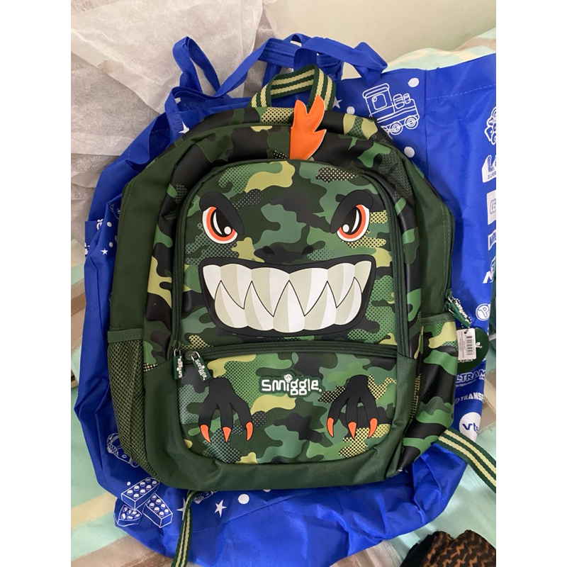 Tas Ransel Smiggle best Budz Classic Green Ori Kidz Station