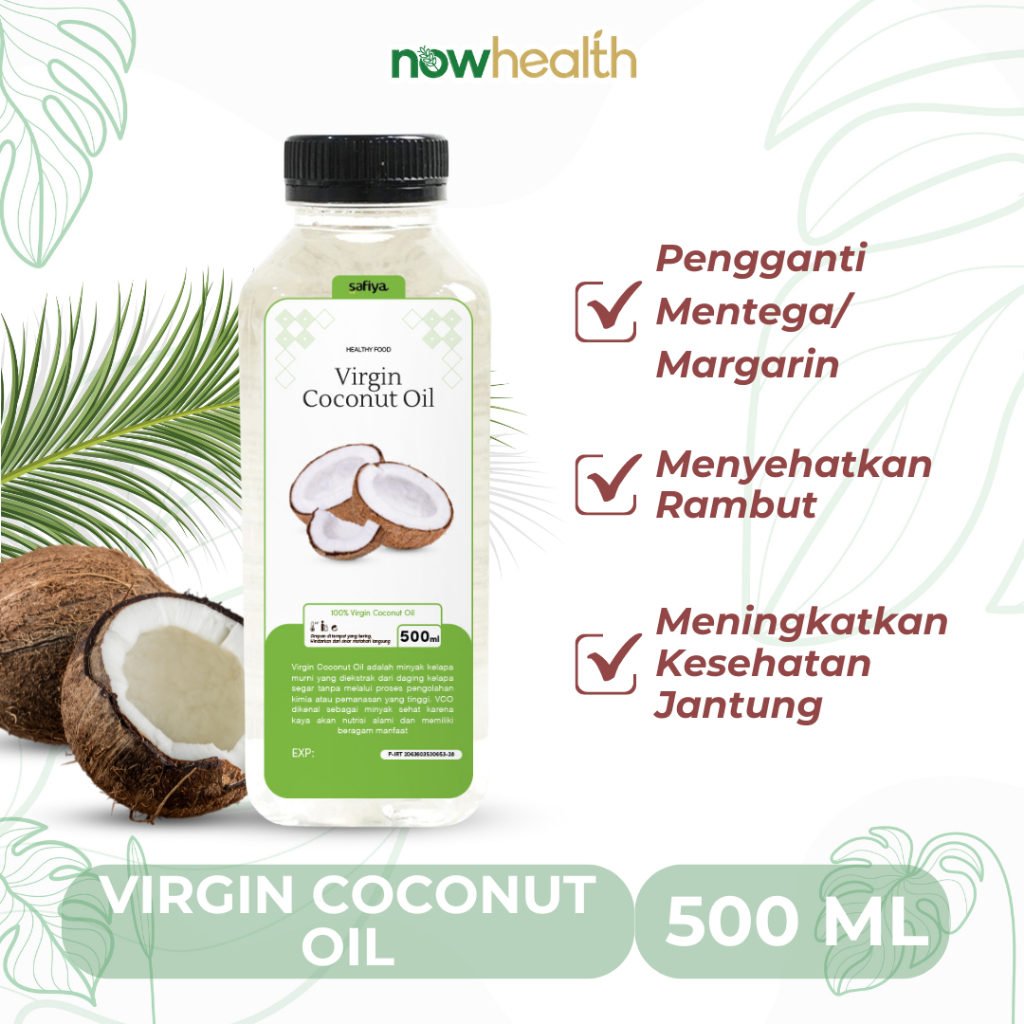 

Virgin Coconut Oil 500 Ml Original Safiya | Premium Pure VCO Minyak Kelapa Murni