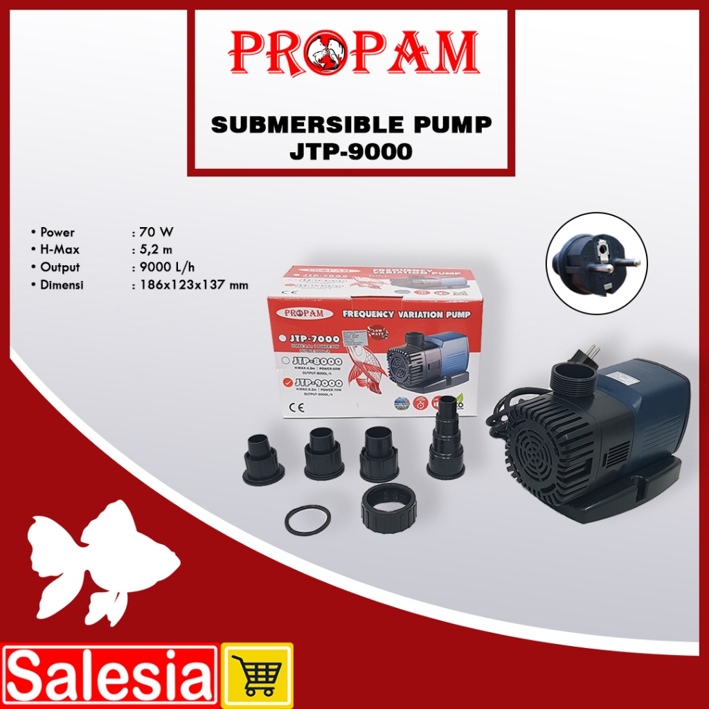 POMPA AIR SUNSUN PROPAM JTP 9000 SUBMERSIBLE WATER PUMP KOLAM AQUARIUM