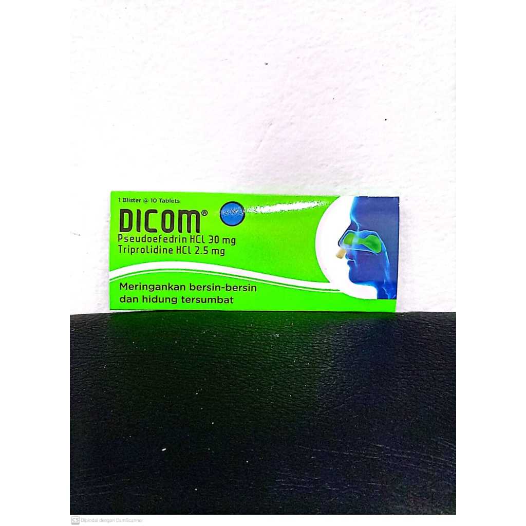 Dicom tablet / obat pilek / meriang / bersin bersin / flu