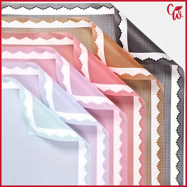 

Kertas Buket Motif Renda Flower Wrapping Lace Frame Cellophane Paper Bouquet Florist Ecer KB6033