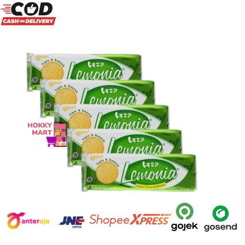 

[ HOKKY ] Lemonia Biskuit Lemon Flavored Biscuit Renceng isi 10 x 20gr Rasa Lemon Snack Cemilan Anak Halal