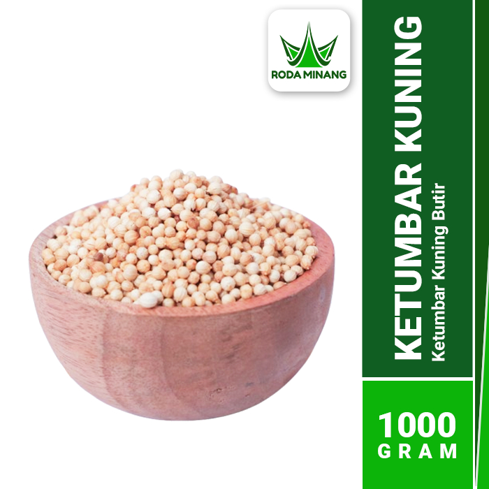 

Ketumbar Kuning Biji Bulat Premium Coriander Seeds Herbal Kering Butir Utuh Organik - 1 Kg
