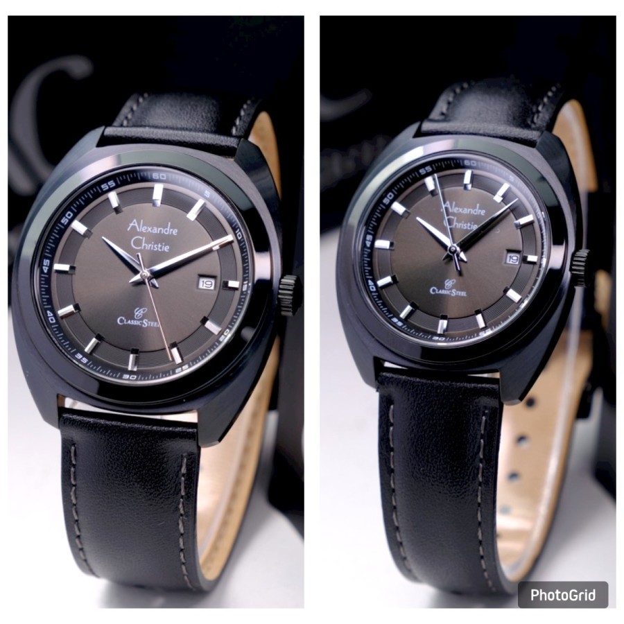 Jam Tangan Alexander Christie Couple AC 8702  Kulit Anti Air Original 100%