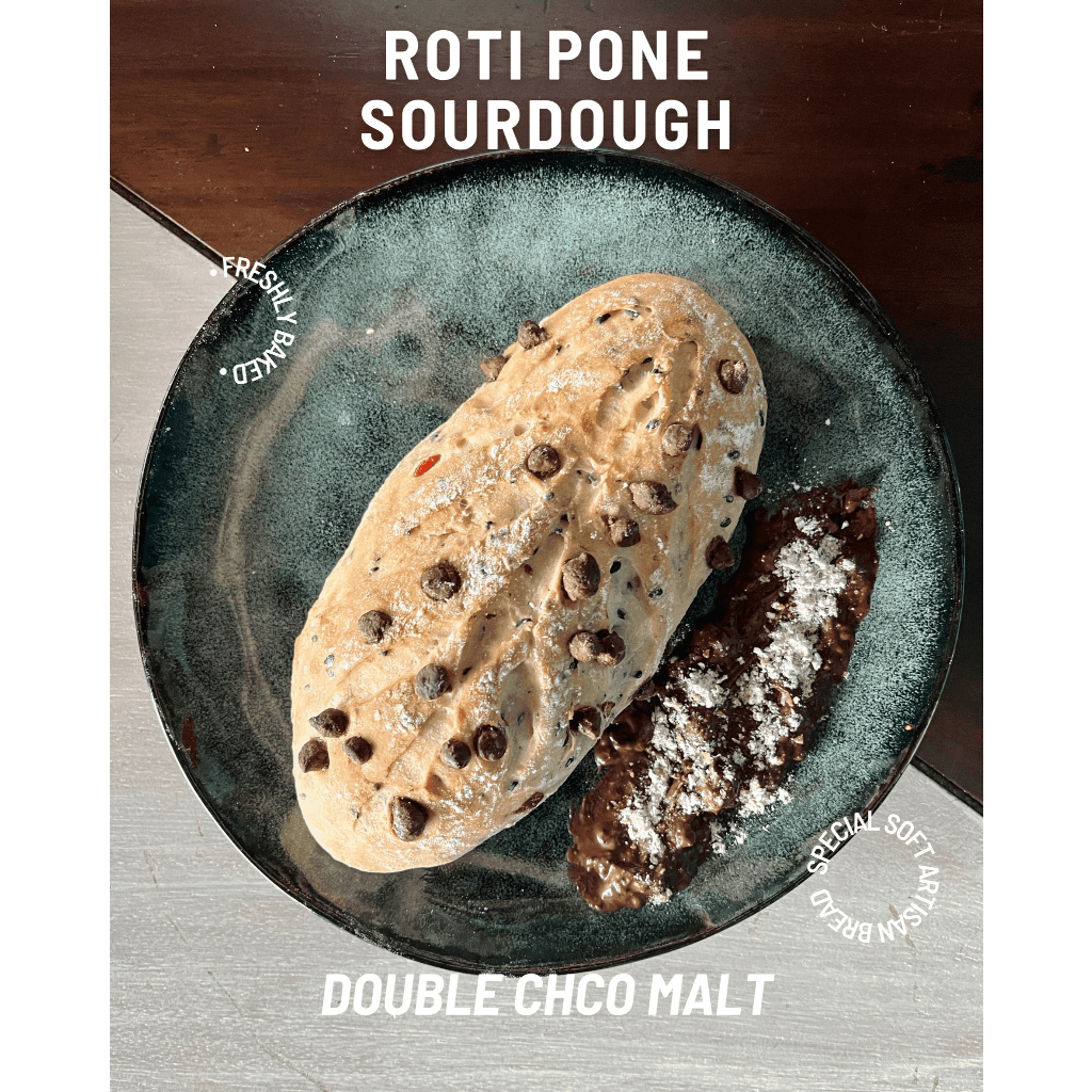 

ROTI DOUBLE CHOCO MALT SOFT SOURDOUGH