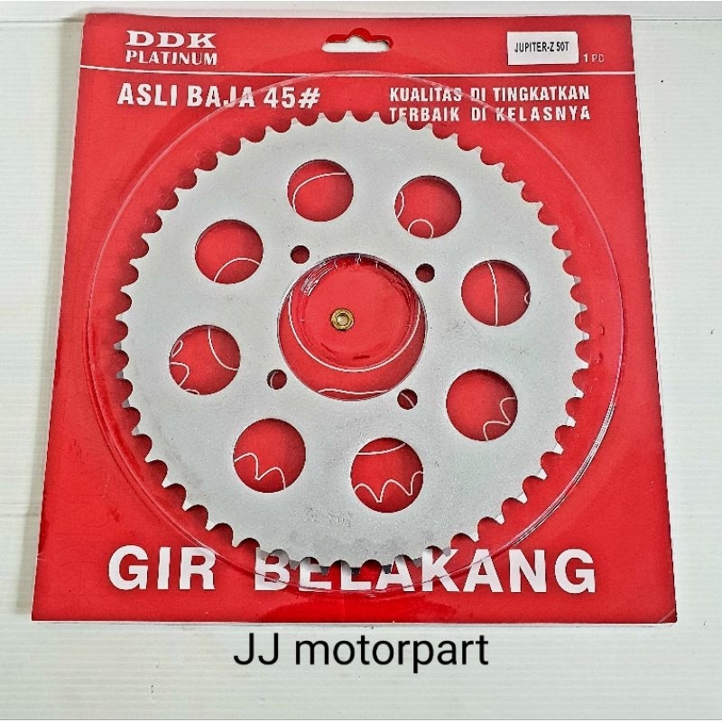 Gir Gear Belakang Jupiter Z RXK Vega 50T DDK Platinum Thai Origin