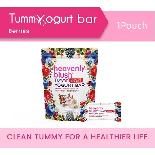 

Heavenly Blush Tummy Yogurt Bar Berries Pouch isi 10 Sachet [9gr x 10 sachet]