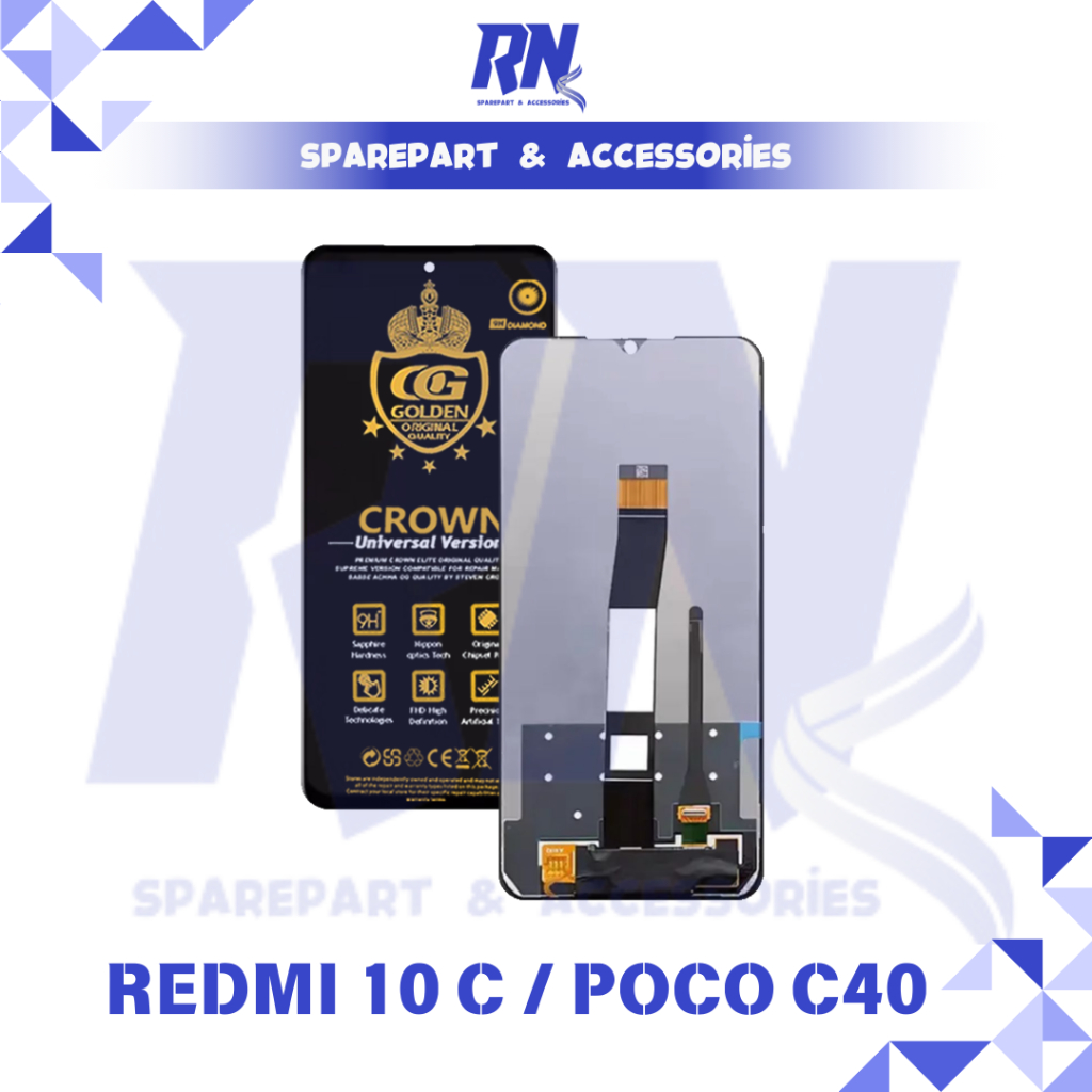 LCD HP XIAOMI REDMI 10C / LCD HP POCO C40 FULLSET COMPLETE
