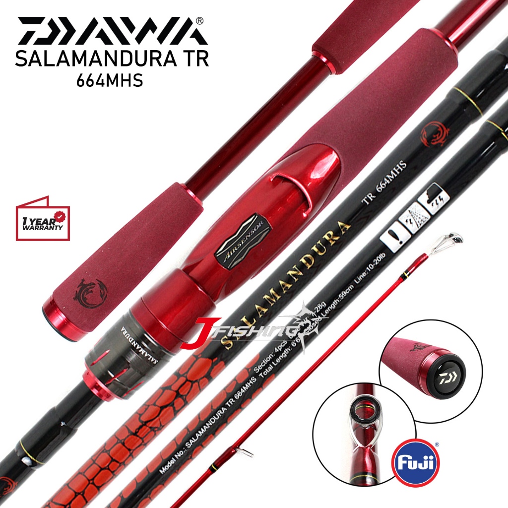 Joran DAIWA SALAMANDURA TR | Travel Rod | Sambung 4 | Spinning Bait-Casting | Resmi