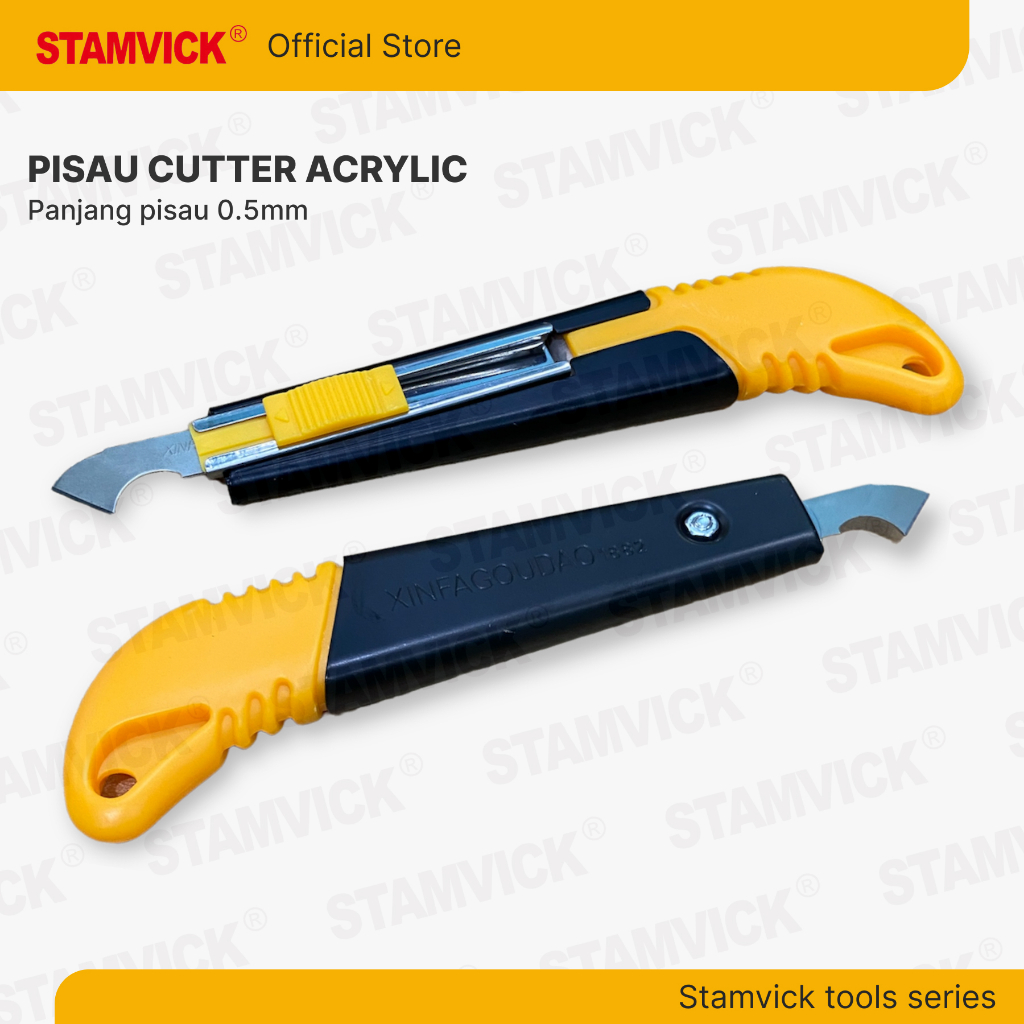 

Pisau Cutter Akrilik Stamvick / Pisau potong Plastik & Acrylic