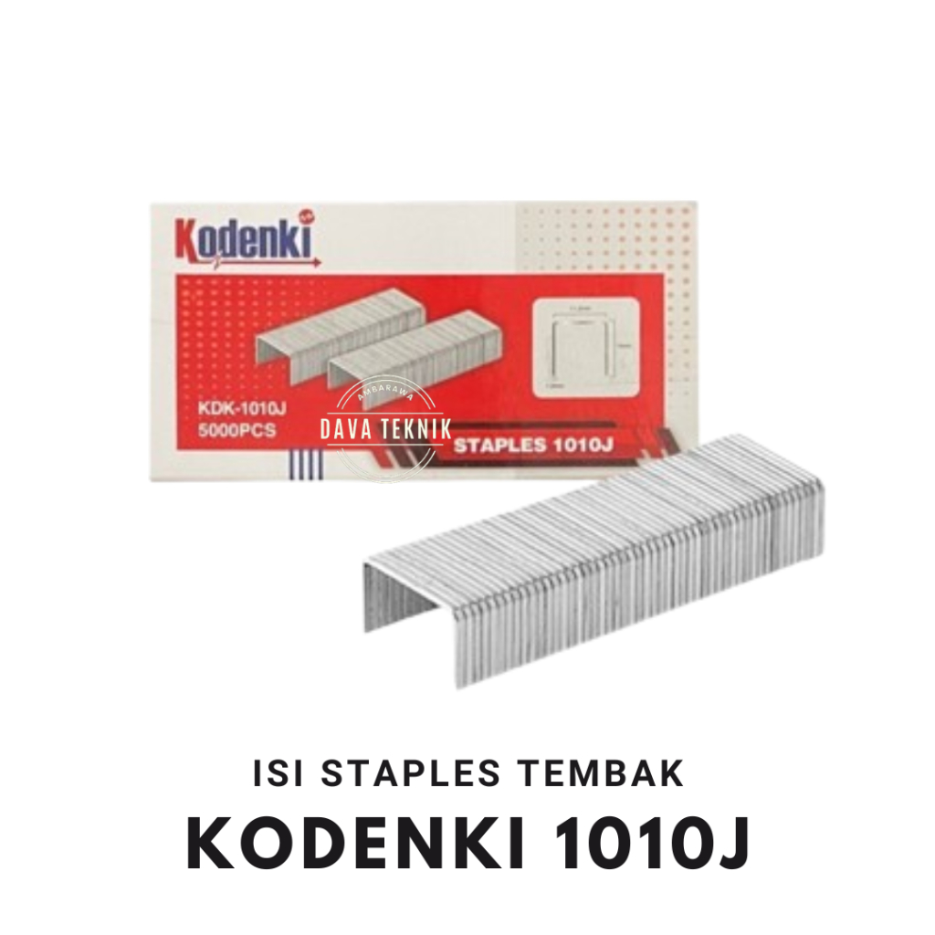 

DVT | KODENKI 1010 J Isi Stapler 10 mm - Staples Paku Tembak Model U 1010J