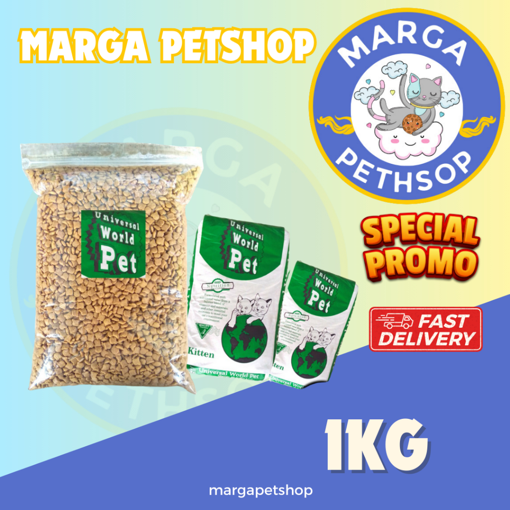 Universal Kitten 1kg repack makanan kucing universal kitten