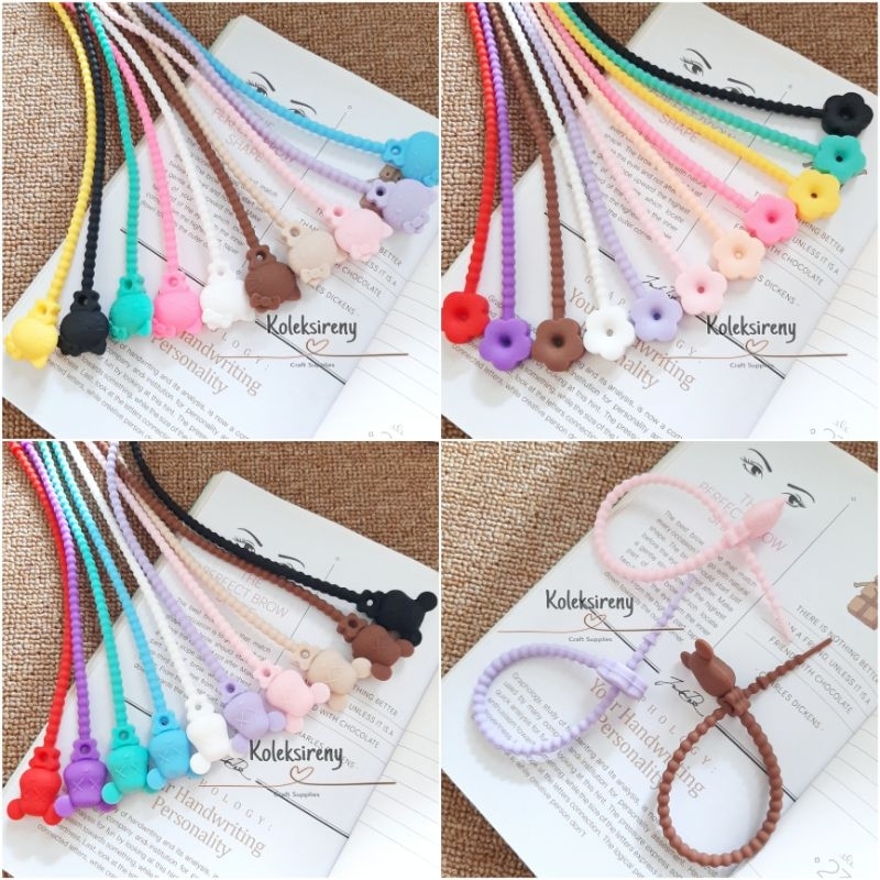 BD70 - Cable Ties Silicon Pilih Warna - 1pcs