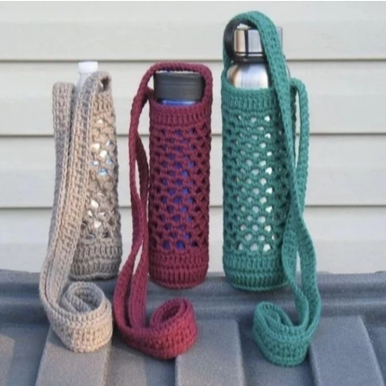 tas botol rajut simpel