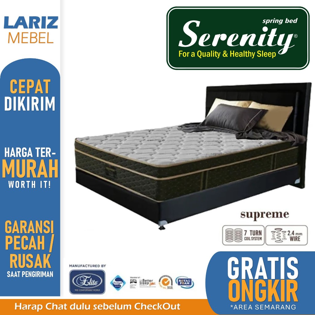 [PROMO] matras springbed Elite serenity supreme plustop toko lariz mebel Semarang murah