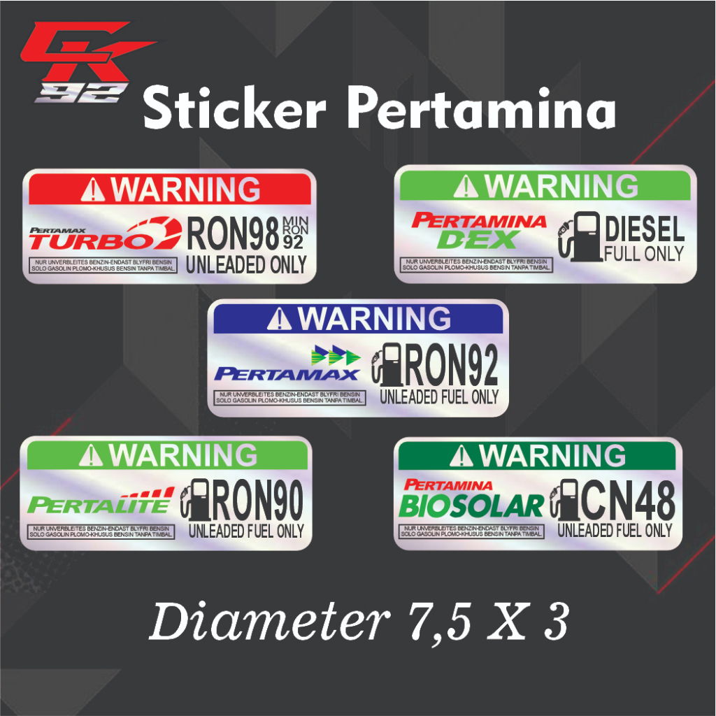 Stiker Pertamax Hologram Stiker Pertalite Stiker Pertamax Turbo Stiker vynil Hologram