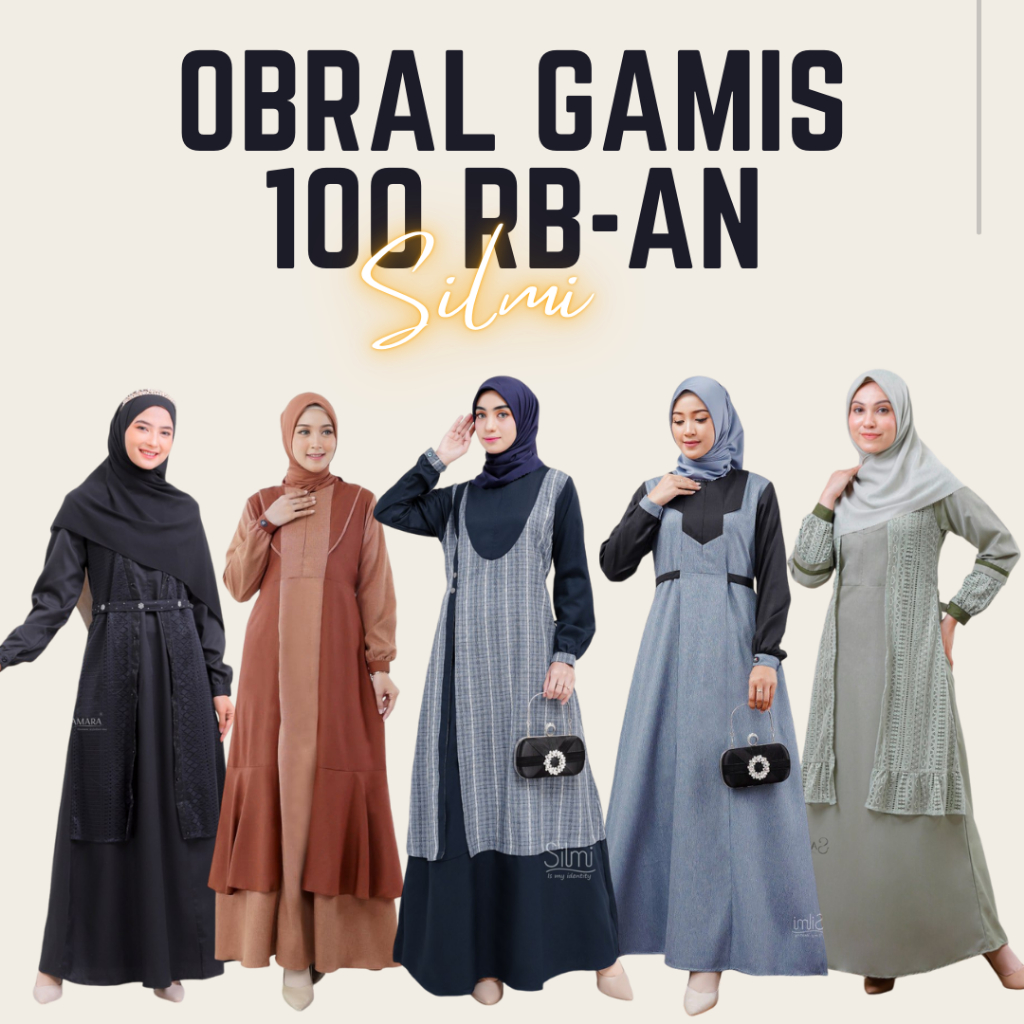 BAZAR PROMO GAMIS KONDANGAN WANITA SIMPEL 100 RIBUAN BAHAN ADEM SILMI FASHION || OBRAL BUSANA MUSLIM