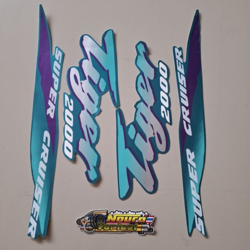 striping honda tiger 2000 kualitas biru ungu termurah