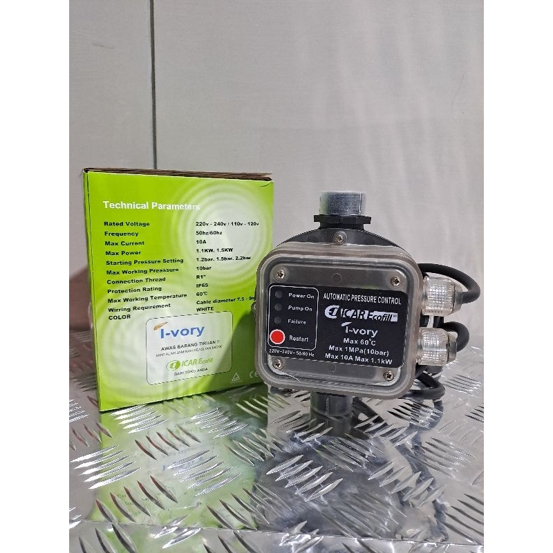 Icar Ecofill Ivory Otomatis Press Control Untuk Otomatis pompa Booster 