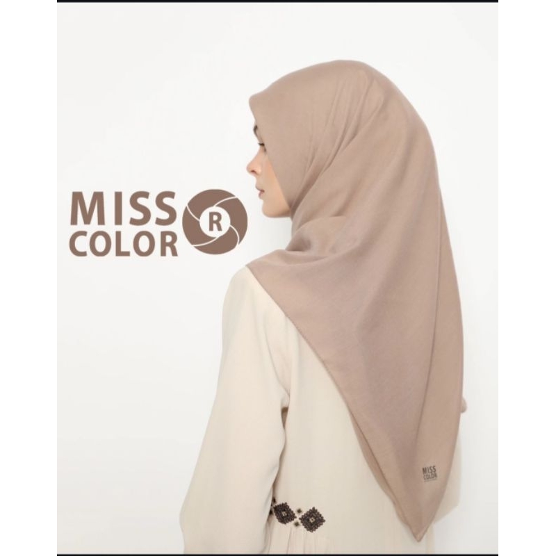 HIJAB TURKI JILBAB SEGIEMPAT MISS COLOR POLOS  (BISA COD)