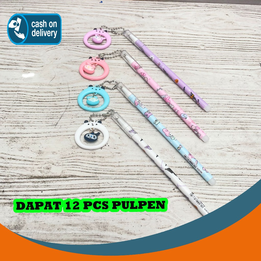 

SELUSIN (12 PCS) PULPEN GANTUNGAN LINGKARAN SANRIO V2 PG-1465 KUROMI CINNAMOROLL PEN PENA BOLPEN BOLPOIN LUCU KARAKTER ANAK ALAT TULIS KANTOR SEKOLAH MURAH TERMURAH COD