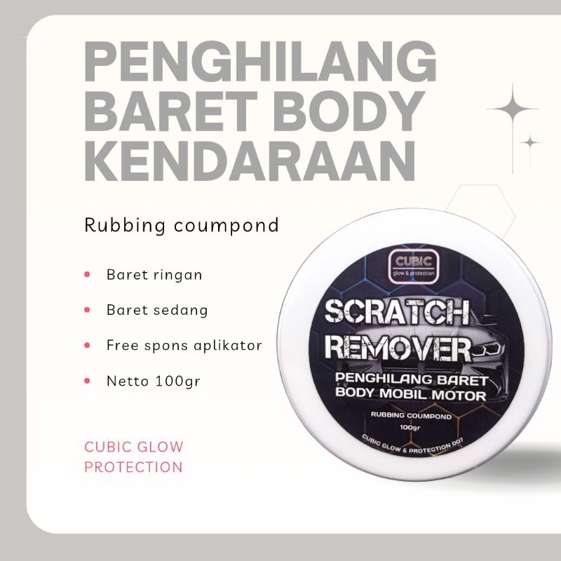 Secrath remofer Penghilang baret  body mobil motor rubbing coumpond coumpon compon kendaraan