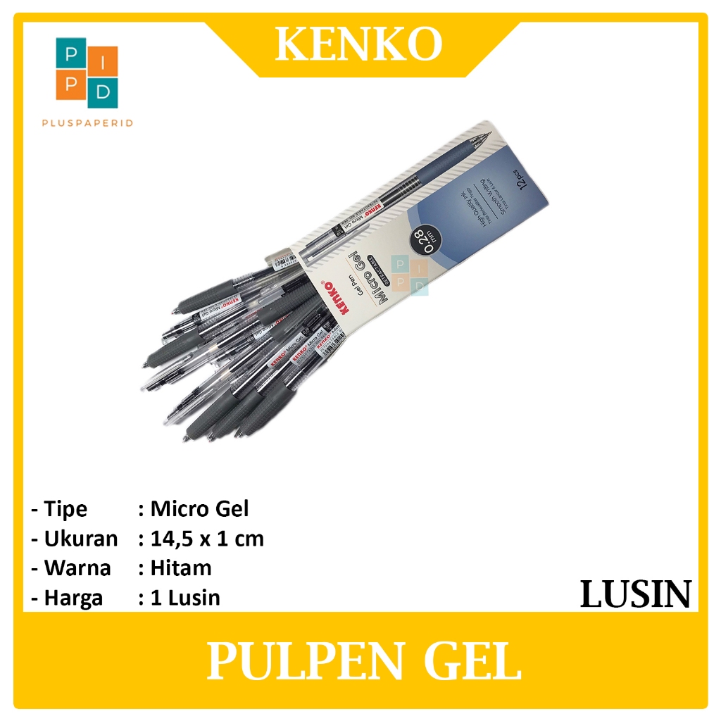 

KENKO - Pulpen Gel Pen Micro Gel Retractable 0.28 mm - LUSIN